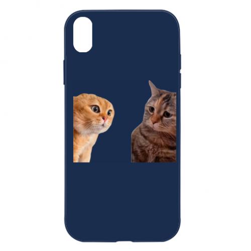 Чехол для iPhone XR Коты разговаривают Мем (16426449-8-197215)
