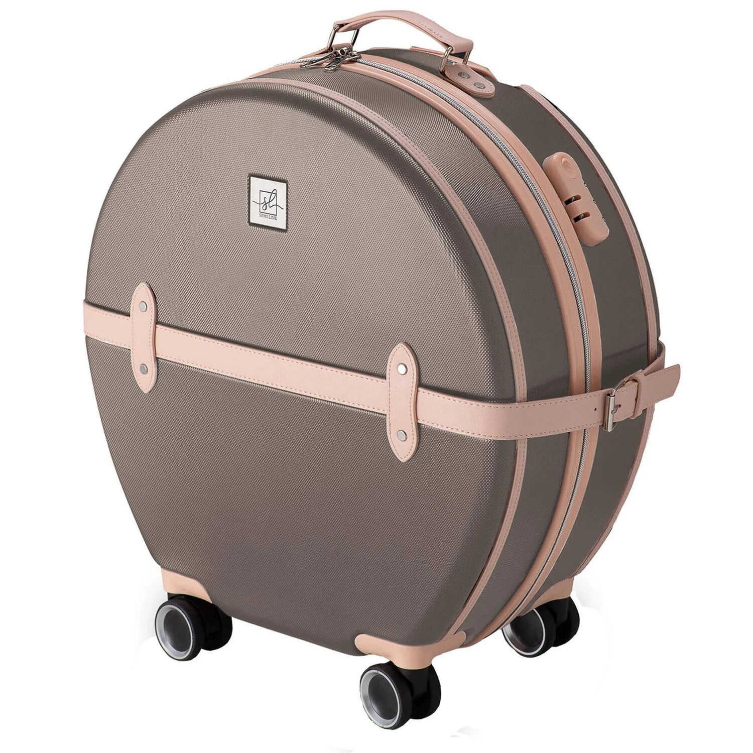Чемодан ABS 20" Коричневый/Розовый крем (DAS302678) Чемодан ABS 20" Коричневый/Розовый крем (DAS302678)