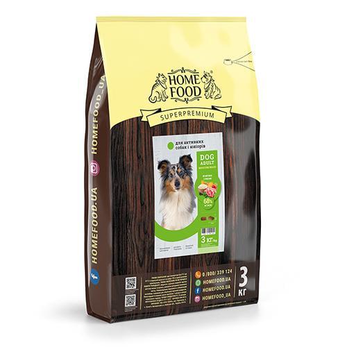 Корм сухой для взрослых собак ягненок с рисом Dog Medium/maxi для активных и юниоров 3 кг