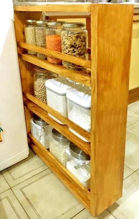 Стеллаж выдвижной из дерева Савиан Сиена (ВПХ-002705)