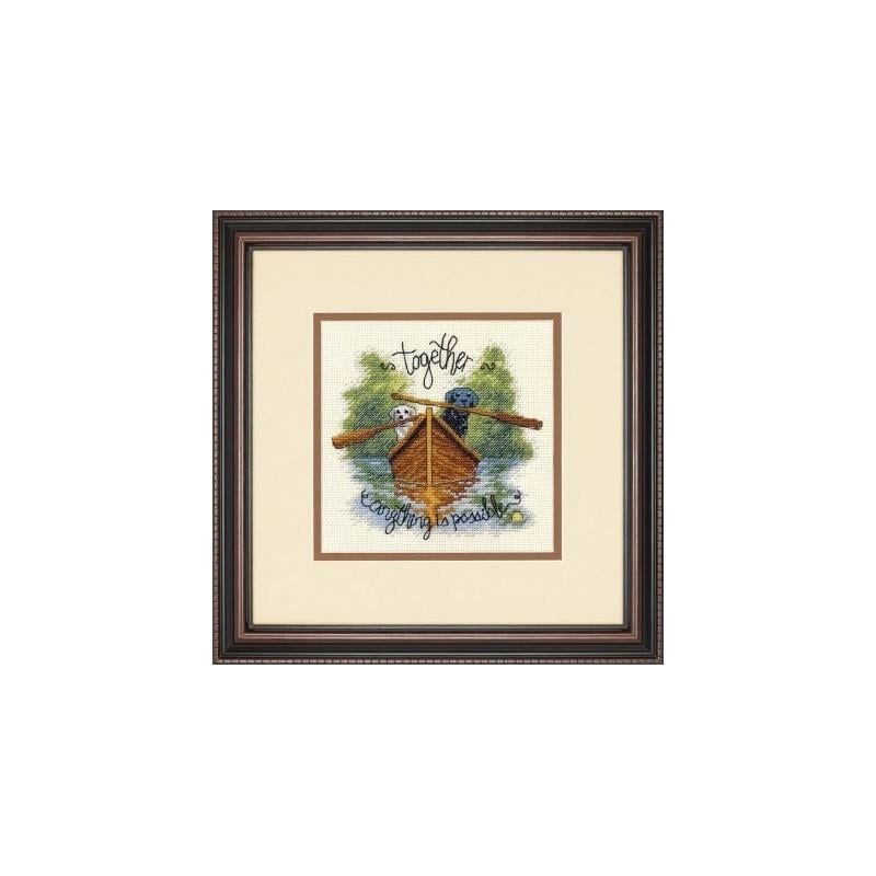 Набор для вышивания крестиком DIMENSIONS 70-65208 Together Dogs (41884)