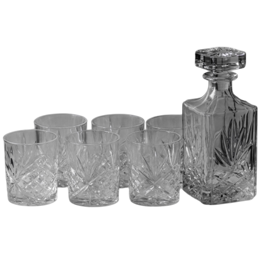 Набор стаканов с графином Elisey Pure Elegance стеклянный 7 предметов Прозрачный (135-81-9196-006)