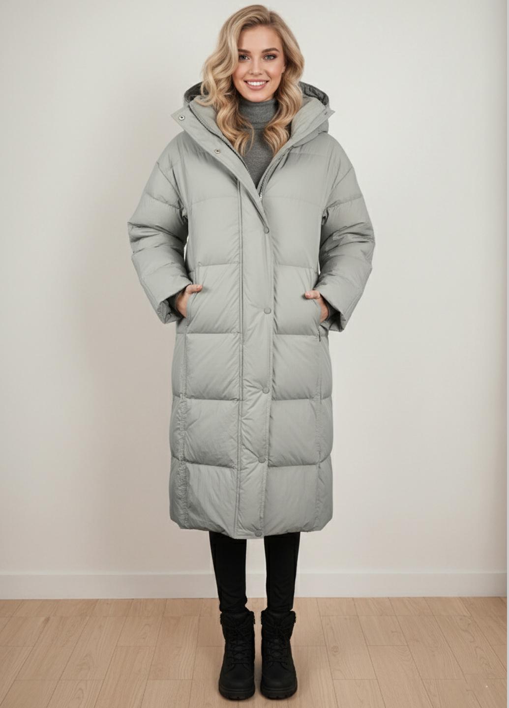 Пуховик женский Number Nine DW-203 с капюшоном р. 44 Серый (DW-203-44) - фото 9 Пуховик женский Number Nine DW-203 с капюшоном р. 44 Серый (DW-203-44) - фото 9