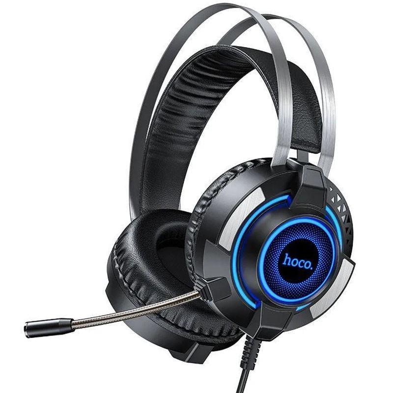 Наушники накладные стерео Hoco ESD06 с микрофоном и подсветкой Black (00000051113_1) Наушники накладные стерео Hoco ESD06 с микрофоном и подсветкой Black (00000051113_1)