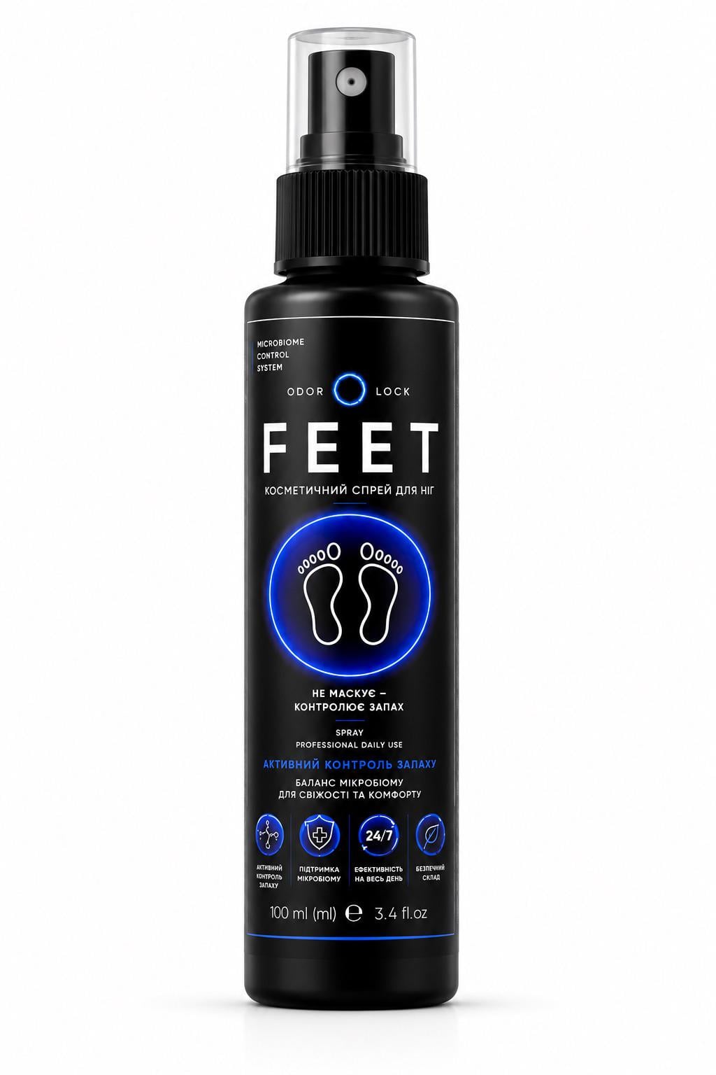 Спрей для ног от неприятного запаха Odor Lock FEET 100 мл (ODL-FEET-100)
