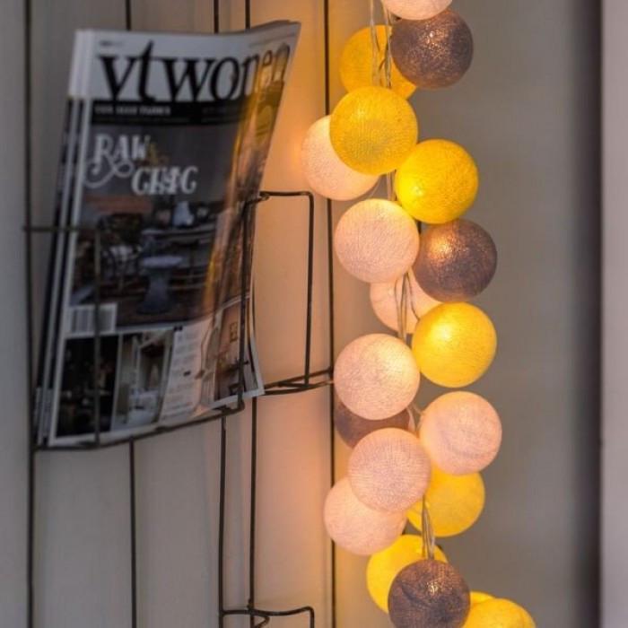 Гірлянда тайські ліхтарики CBL YELLOW STONE 20 шт. 3,7 м Гірлянда тайські ліхтарики CBL YELLOW STONE 20 шт. 3,7 м