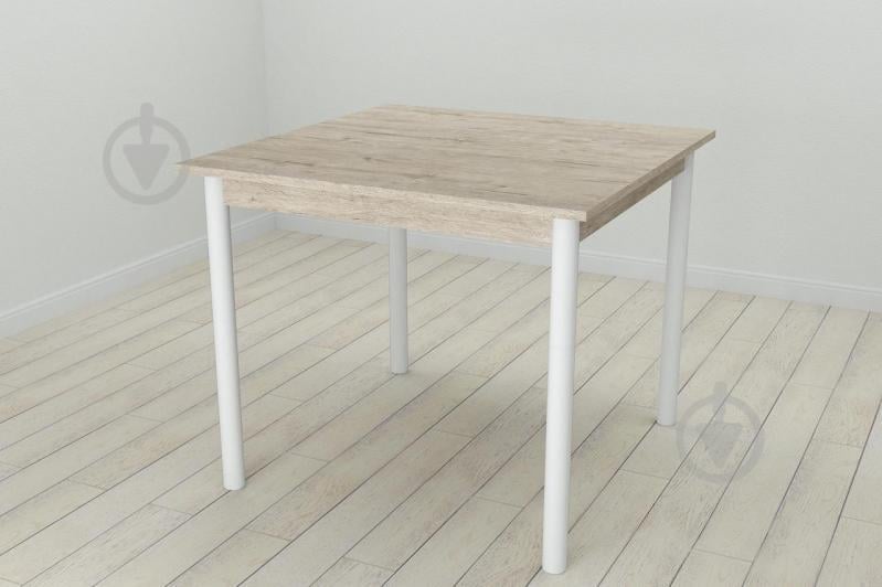 Стол кухонный Ferrum-decor Агата 75x90x90 Белый ДСП Шервуд 16мм (AGA0023)