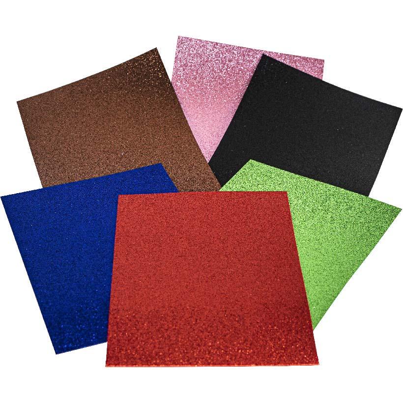 Набор фоамирана для творчества микс с глитером А4 21х29,7 см 2 мм 6 л. Разноцветный (26842570)