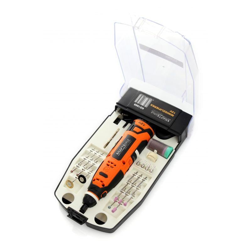 Шліфмашина пряма Kraft&Dele KD1669 2188002200 12 5000–25000 об/хв з набором аксесуарів 55 шт. - фото 5