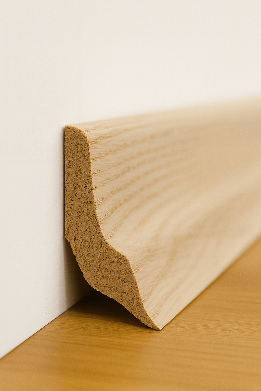 Плинтус деревянный Woodprofile Сапожок дубовый из массива дерева 46х15 мм (29424392)