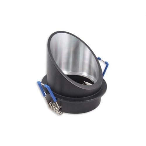 Светильник/корпус master Spika mL-0772 1хGU10 потолочный встраиваемый алюминий круглый Black (1480809395)