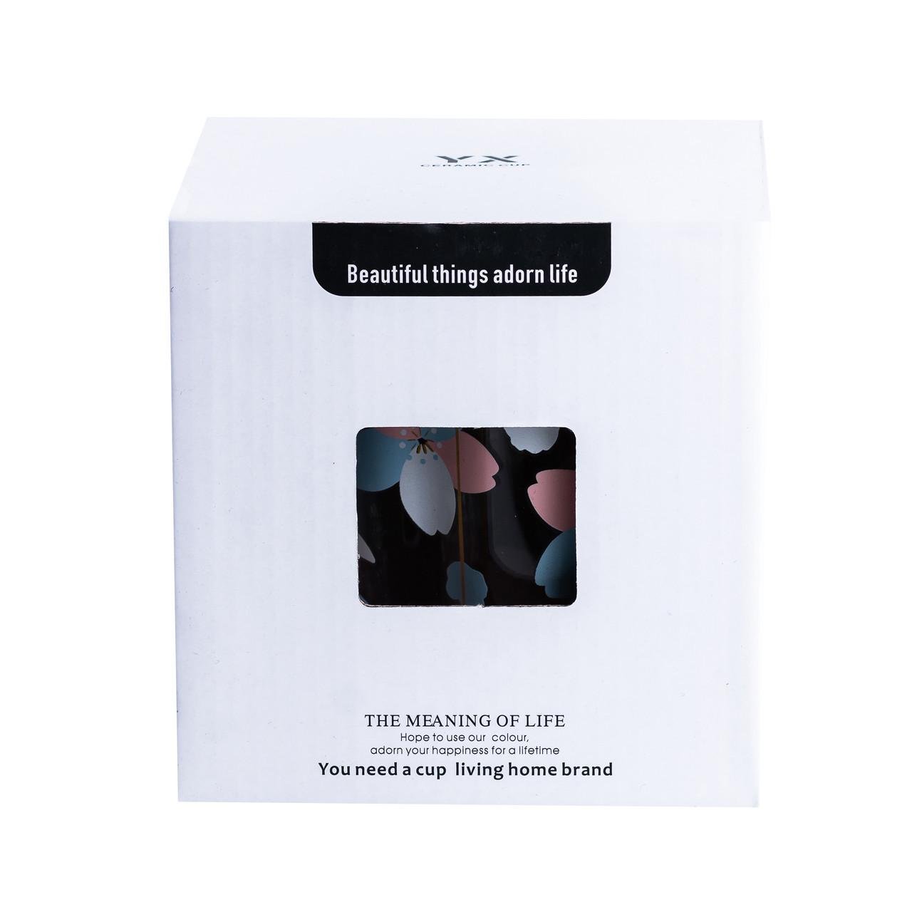 Чашка стеклянная с ложкой и крышкой 500 мл Голубой (HP7213BL) - фото 5 Чашка стеклянная с ложкой и крышкой 500 мл Голубой (HP7213BL) - фото 5