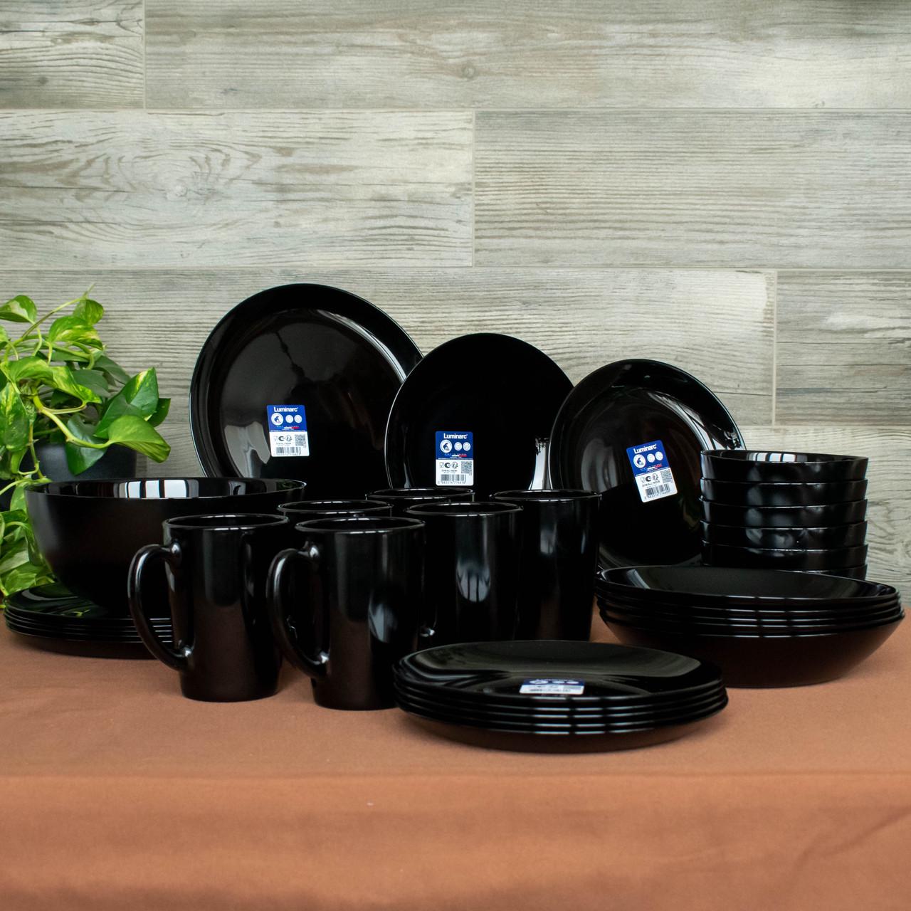 Набор посуды Luminarc 31 в тех таре Diwali Black
