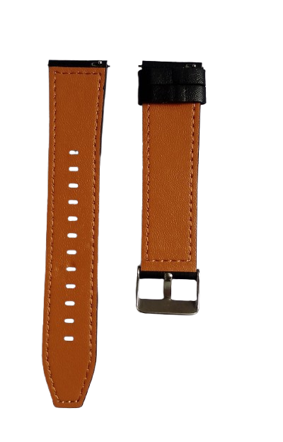 Ремешок для часов экокожа 22х180 мм Черный (3183) - фото 2 Ремешок для часов экокожа 22х180 мм Черный (3183) - фото 2