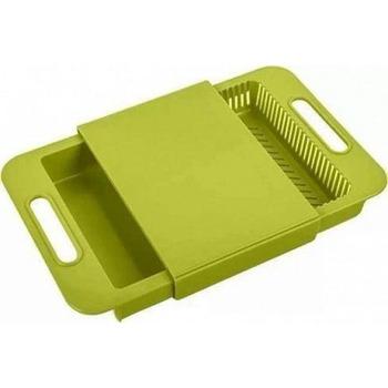Корзина в раковину для мытья фруктов и овощей Зеленая (TM-124) - фото 5