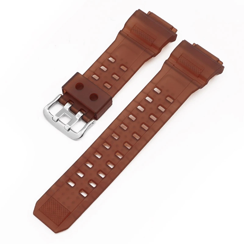 Ремінець для Casio G-Shock GW-9300/9400 Translucent Brown Silver (3873)