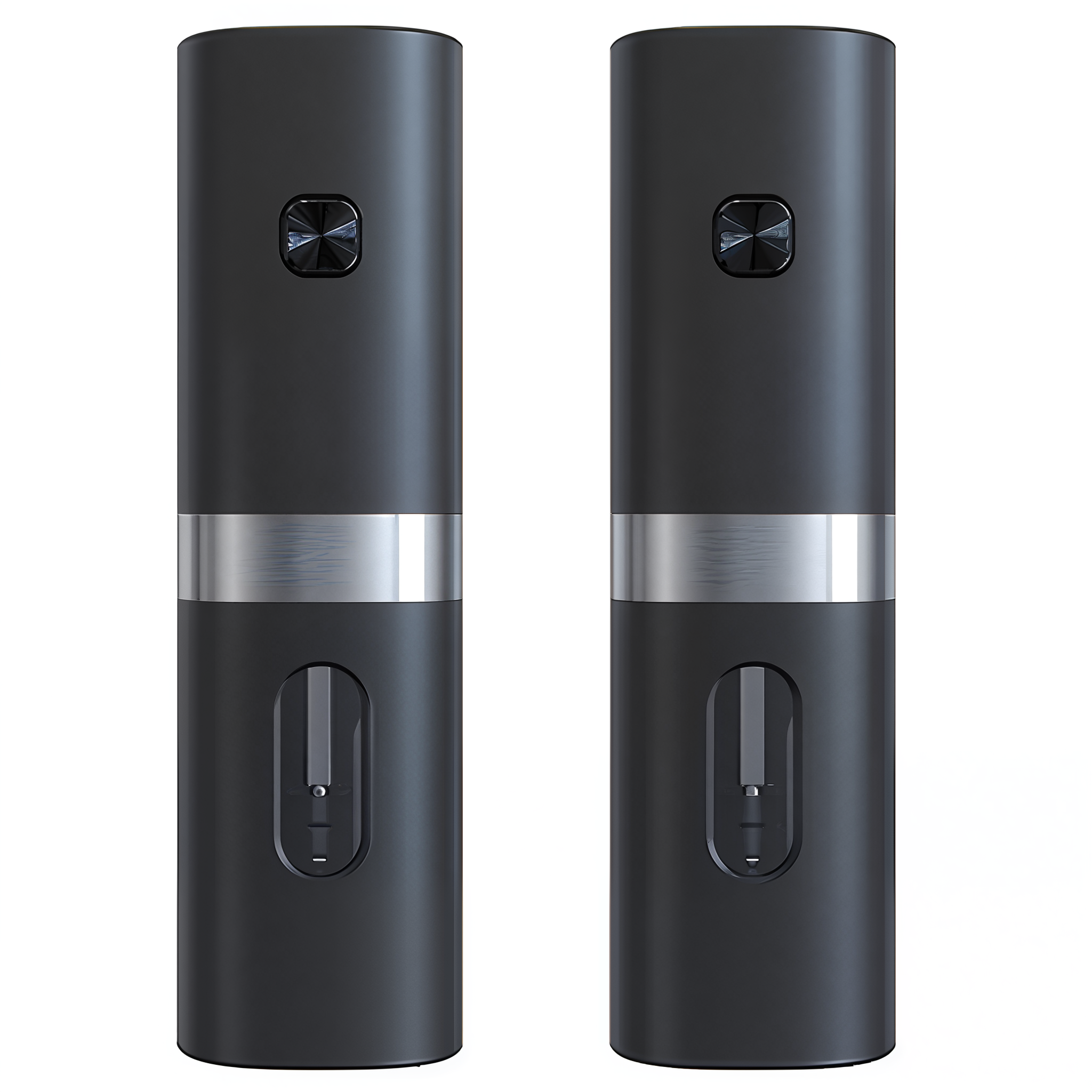 Мельница для специй Grinder Set аккумуляторная с подсветкой с подставкой 2 шт. Black (5-18-VEN-1174)