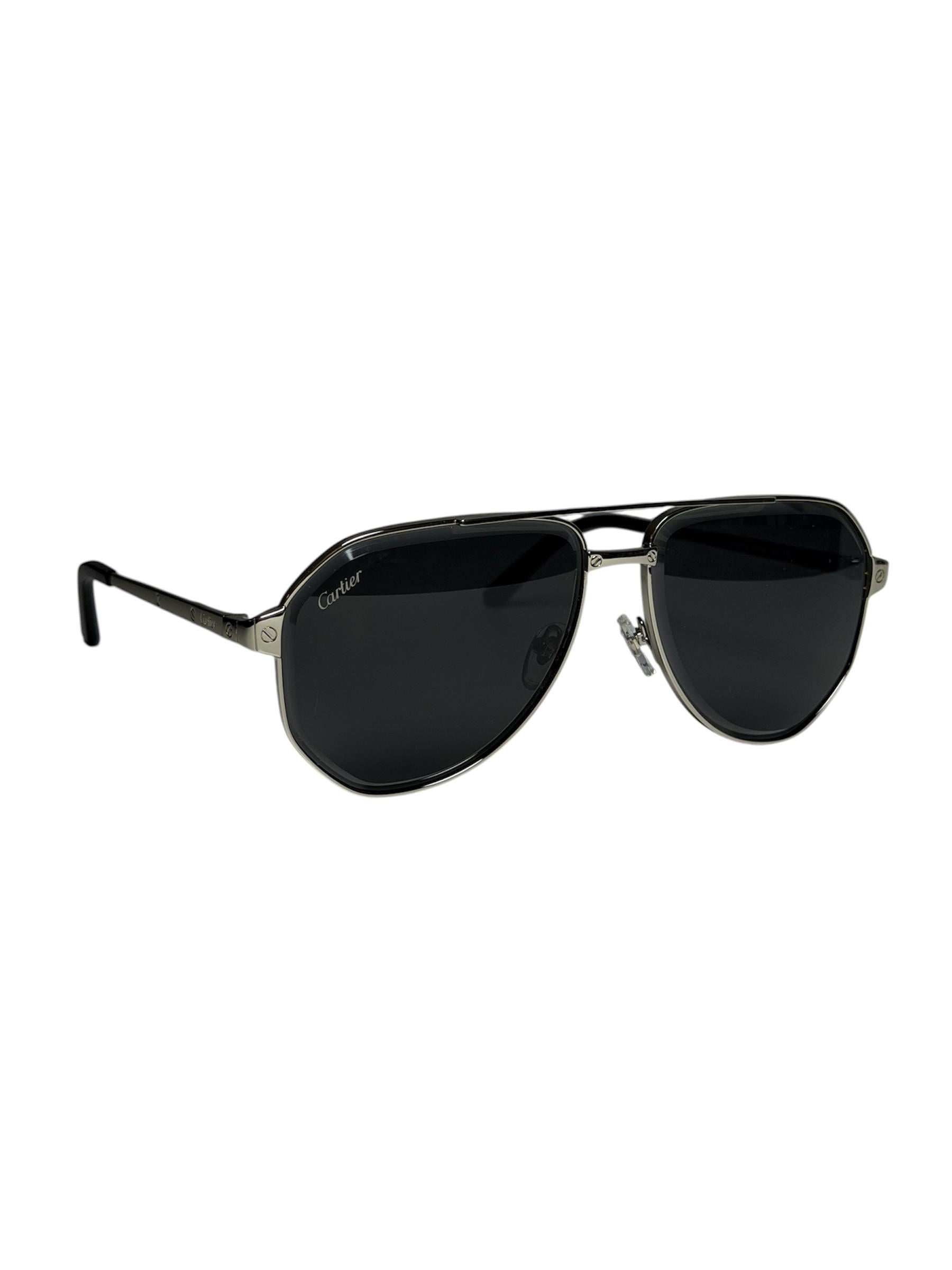 Сонцезахисні окуляри чоловічі Cartier CT0461S Gray (45111-0)