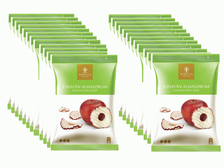 Упаковка яблочных чипсов Nobilis Джонатан 20 г х 25 шт.