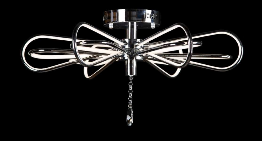 Светодиодная люстра LG16814/6/6 LED CR Белый/Хром (AN000138)