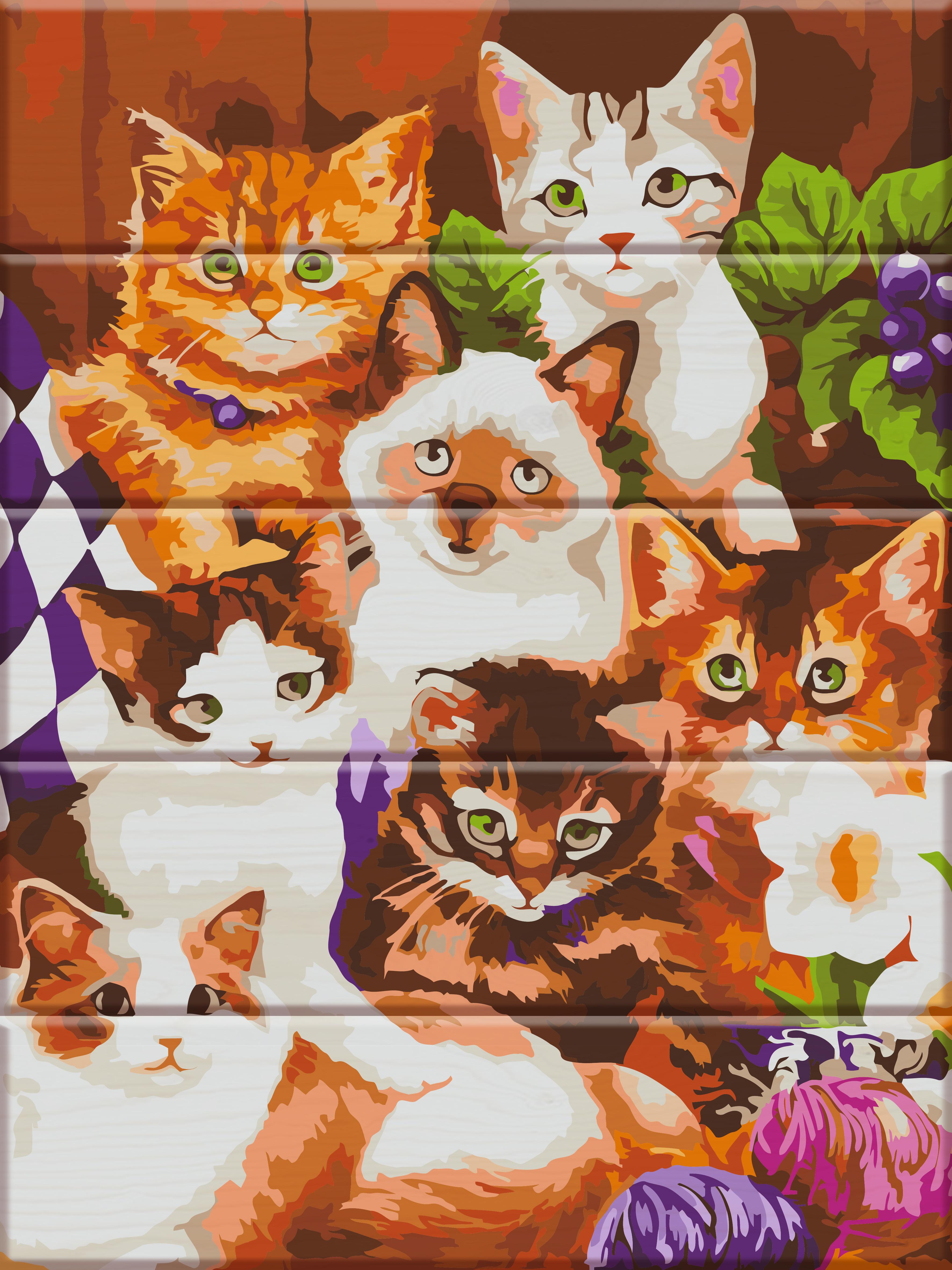 Картина по номерам Art Story Котята 30x40 см (ASW017)