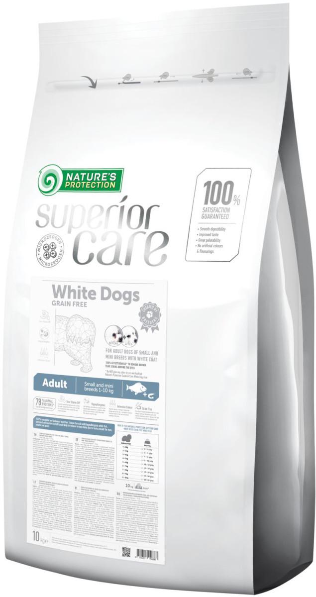 Корм сухой для собак Nature's Protection Superior Care White Dogs Small and Mini Breeds With White fish беззерновий 10 кг (4771317456687)
