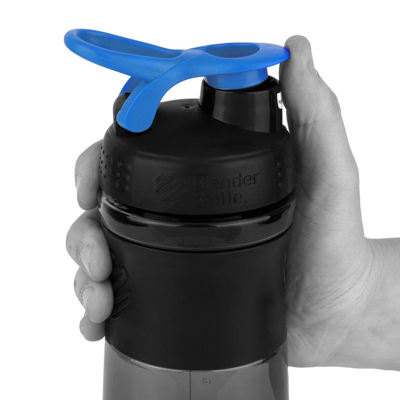 Шейкер спортивний BlenderBottle SportMixer 28 oz 820 мл Black/Cyan - фото 4