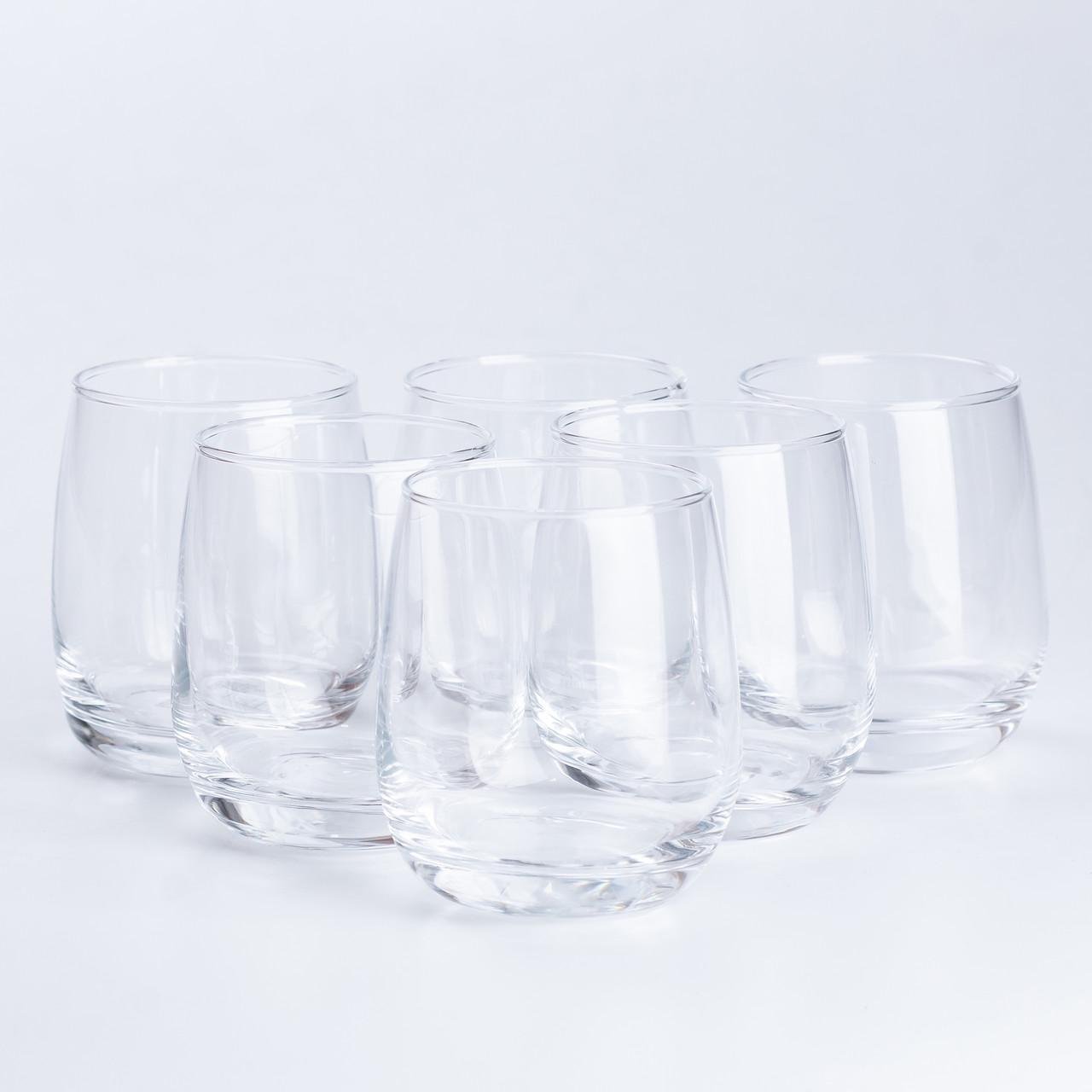 Набор стаканов стеклянный 350 мл 6 шт. Прозрачный (4187)