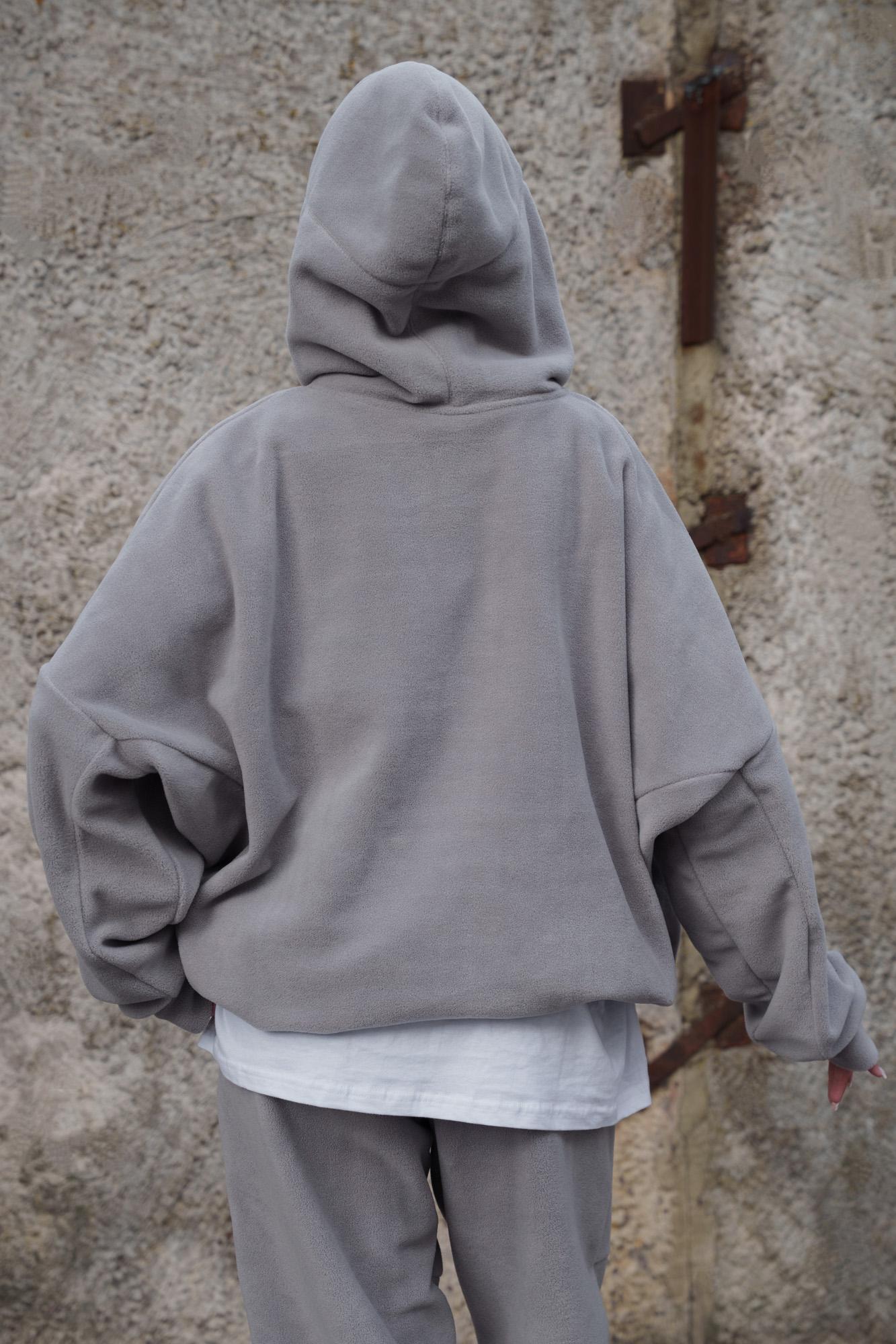 Худи Оверсайз с капюшоном Without Brand Soprano Gray (8055982) - фото 14 Худи Оверсайз с капюшоном Without Brand Soprano Gray (8055982) - фото 14