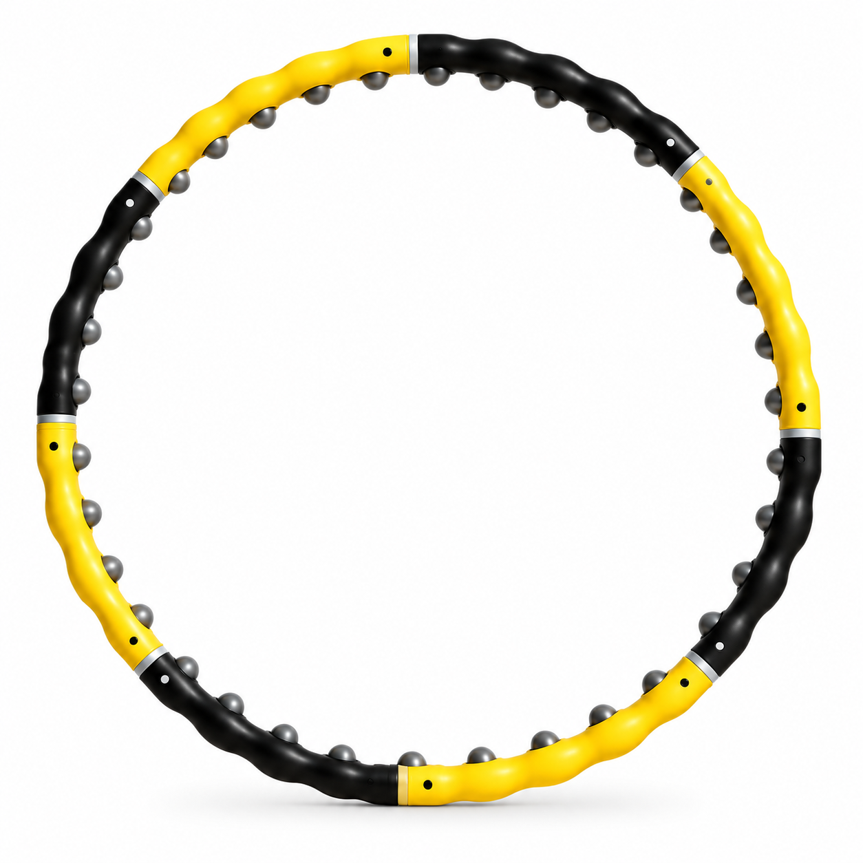 Обруч-хулахуп массажный Hula Hoop разборной из 8 секций с роликами 105 см Черно-желтый (LM-726-1Q) Обруч-хулахуп массажный Hula Hoop разборной из 8 секций с роликами 105 см Черно-желтый (LM-726-1Q)