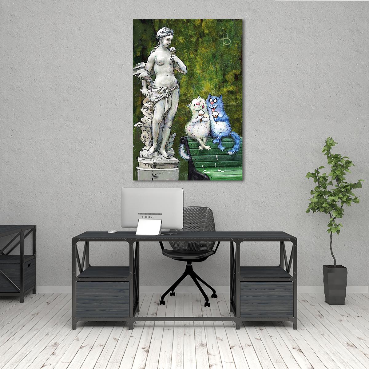 Модульная картина В Летнем саду 1 модуль 40х60 см (_rinaz_20162225019)