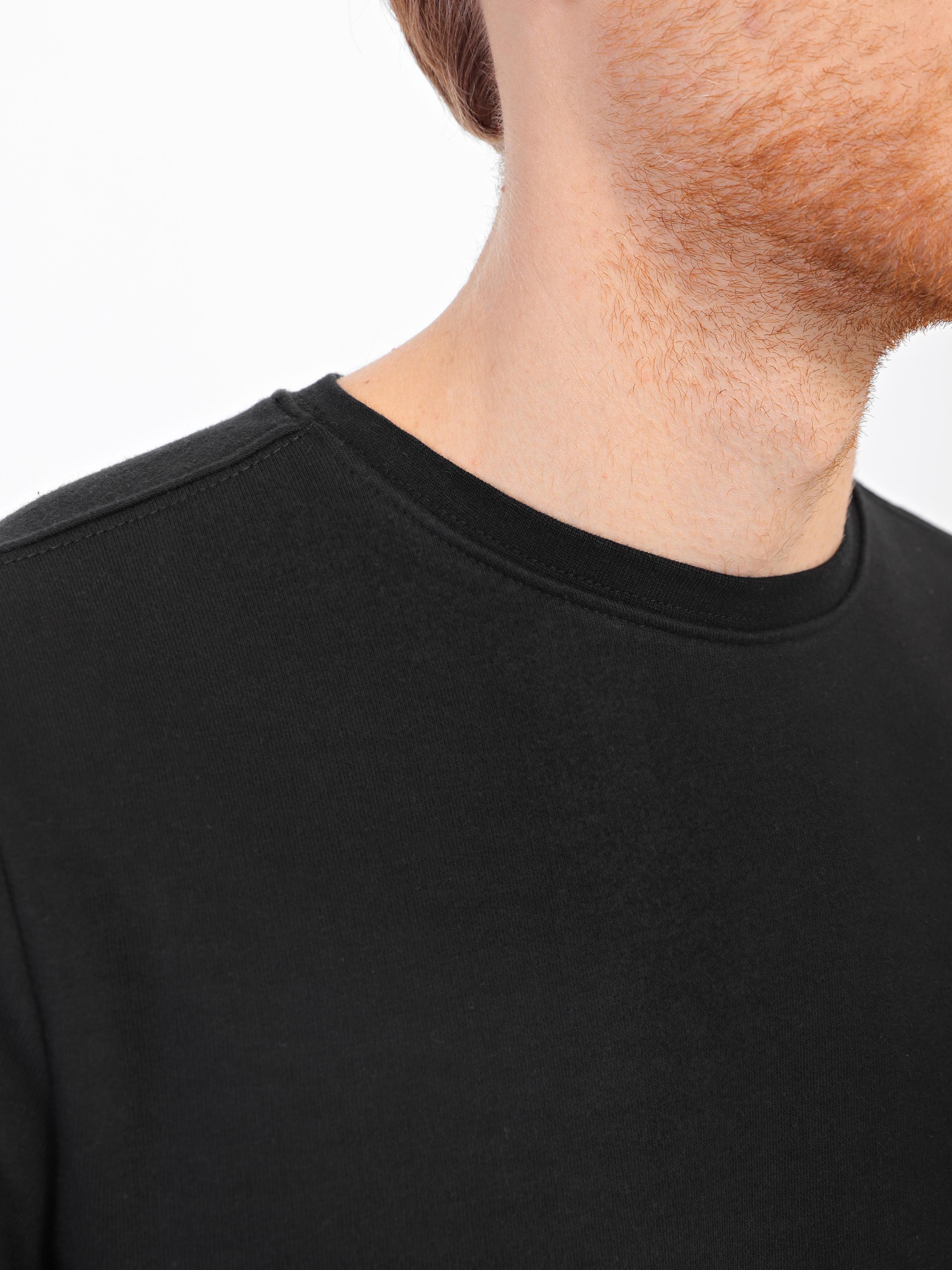 Свитшот для мужчин однотонный ROZA 210542 M Черный (4824005660856) - фото 3 Свитшот для мужчин однотонный ROZA 210542 M Черный (4824005660856) - фото 3