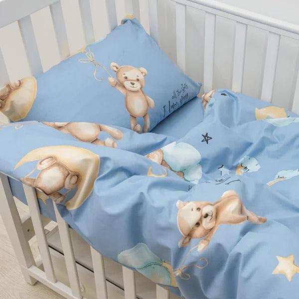 Комплект постельного белья детский Viluta 25415 ранфорс Голубой (1634) Комплект постельного белья детский Viluta 25415 ранфорс Голубой (1634)