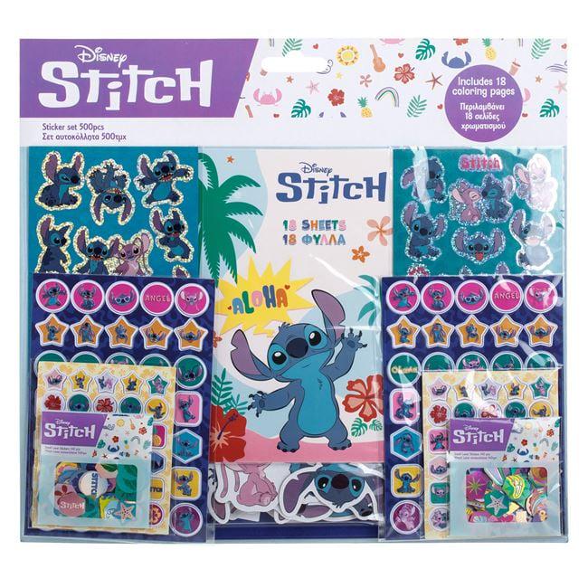 Набор наклеек для девочки серия Stitch Лило і Стич 500 шт.