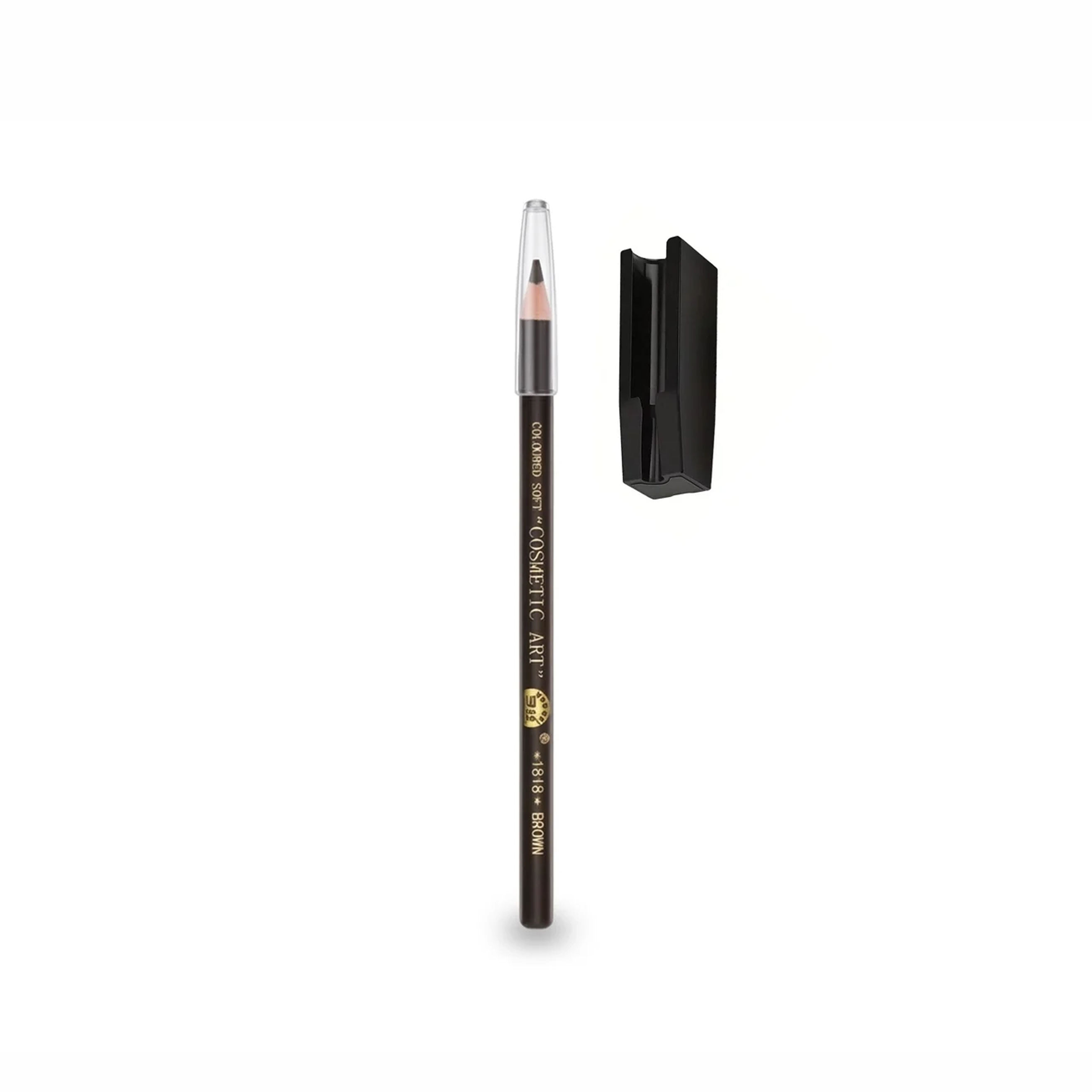 Карандаш для бровей и глаз косметический водостойкий Heng Ge Cosmetic Art с точилкой оттенок 03 Dark Brown (3085641323)