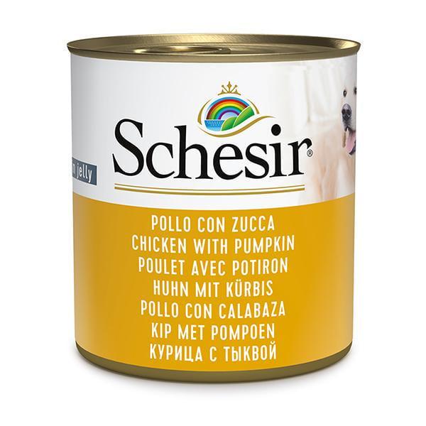 Корм влажный для собак Schesir Wet Chicken with Pumpkin курица с тыквой консервы в желе 285 г (280213)
