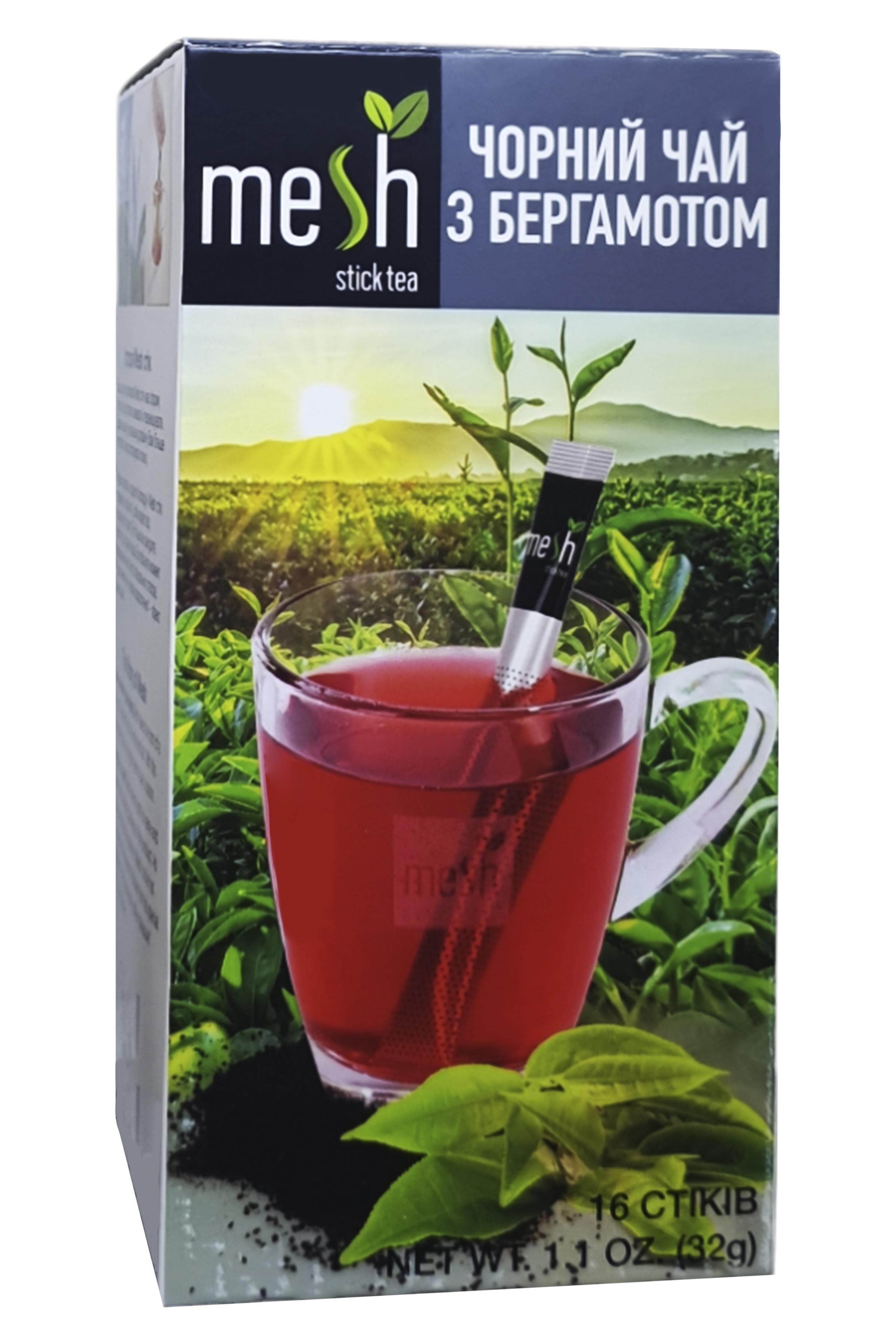 Чай Mesh чорный с бергамотом в пакетиках 16 шт. по 2 г (58417) - фото 2 Чай Mesh чорный с бергамотом в пакетиках 16 шт. по 2 г (58417) - фото 2