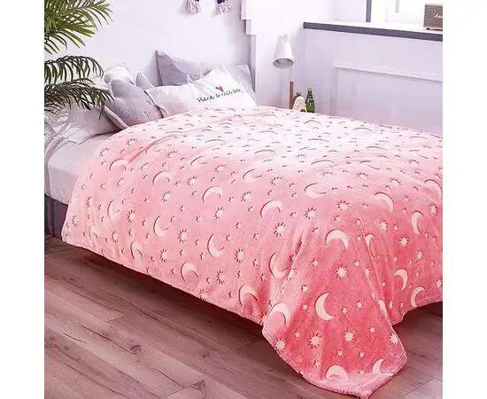 Покрывало-плед Magic Blanket флисовое светящееся в темноте 120x150 см Pink (JE-643107)