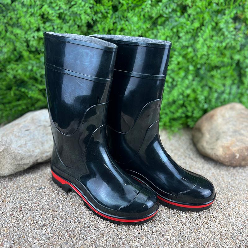 Гумові чоботи жіночі Е-004040-10 24,8 см p. 38 Чорний (77280262) - фото 2