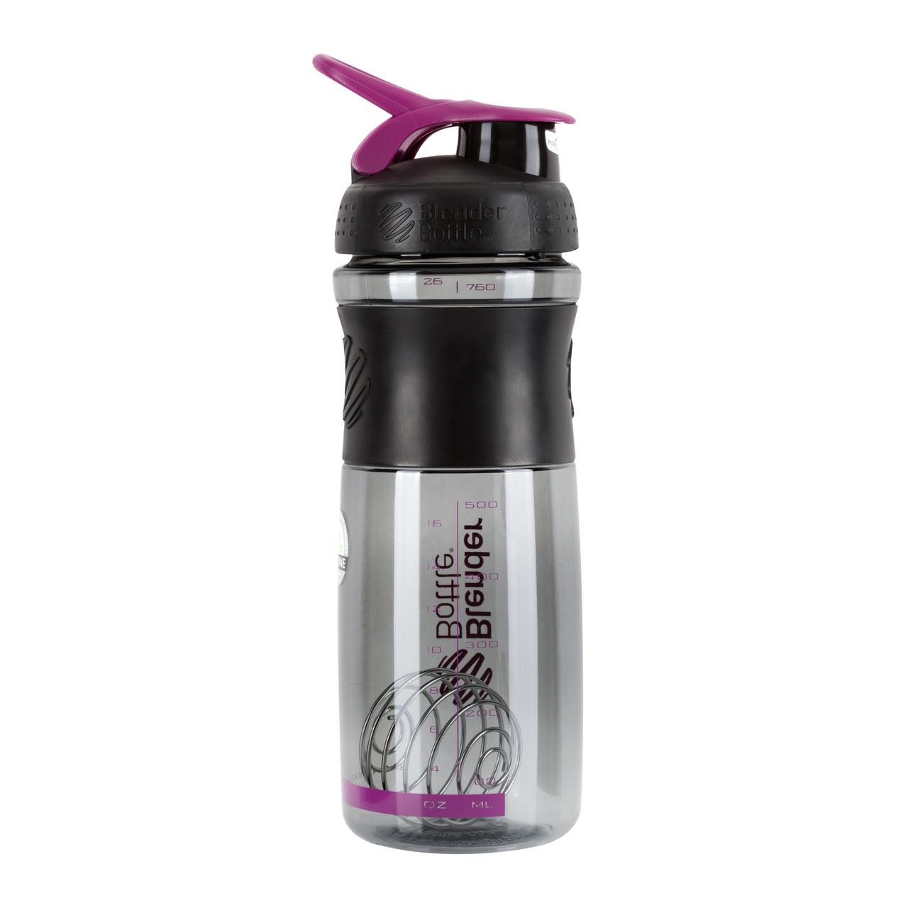 Шейкер спортивный BlenderBottle SportMixer 28 oz 820 мл Black/Plum - фото 4