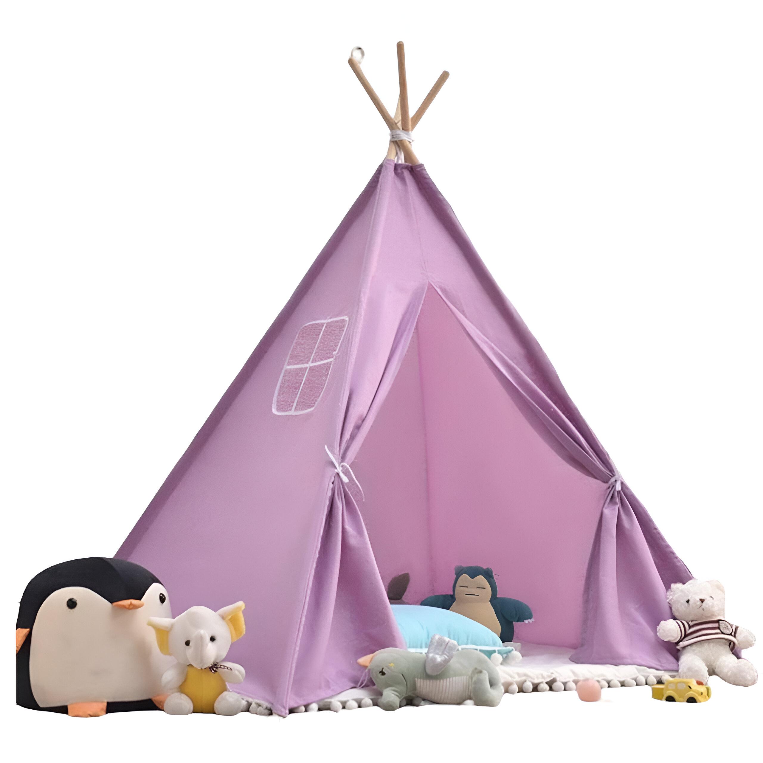 Детская палатка-вигвам K 2110 115 см Сиреневый - фото 2 Детская палатка-вигвам K 2110 115 см Сиреневый - фото 2