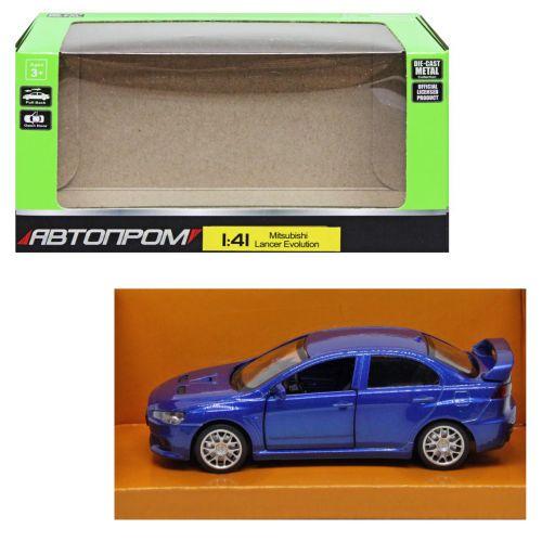 Игрушечная машинка металлическая Автопром Mitsubishi Lancer Синий (2987468344)