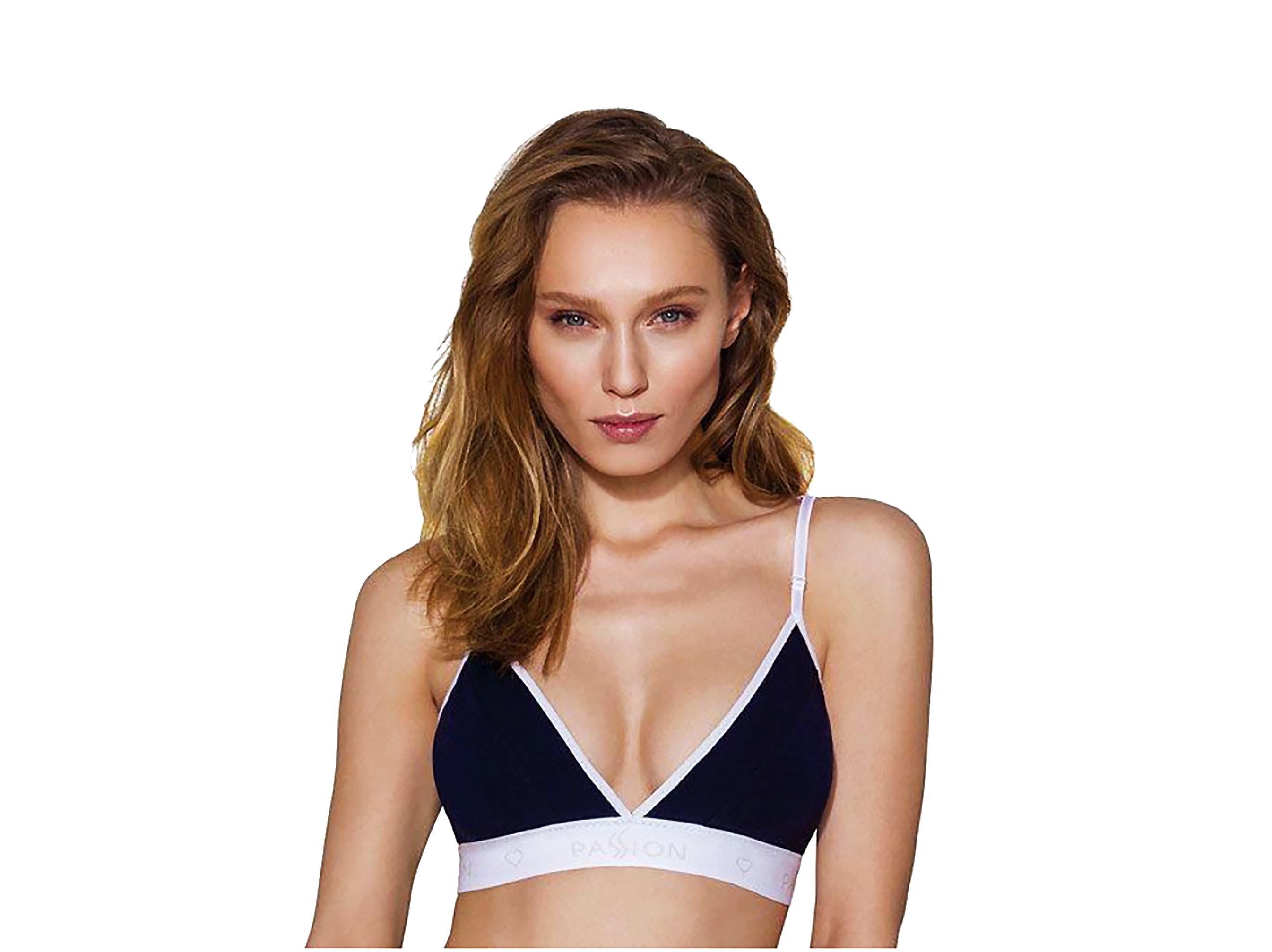 Женский спортивный топ Passion PS007 TOP с двойными бретелями XL Темно-синий Женский спортивный топ Passion PS007 TOP с двойными бретелями XL Темно-синий