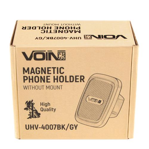 Держатель мобильного телефона Voin UHV-4007 магнитный без кронштейна Black/Grey (UHV4007BK/GY) - фото 4