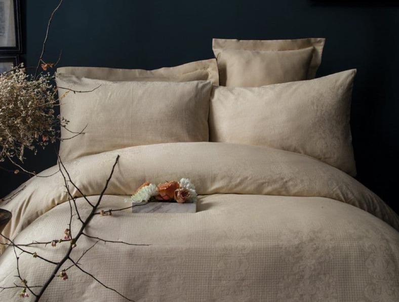 Постільна білизна Issimo Home Reverence жаккард євро Bej