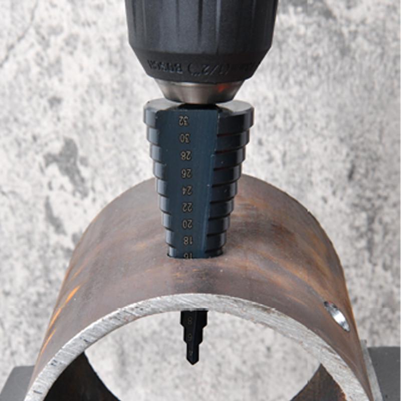 Свердло ступінчасте TACTIX HSS 416017 ⌀6-25 мм по металу сталь HSS/кобальт (SDDT0DTWE416017MT0) - фото 3 Свердло ступінчасте TACTIX HSS 416017 ⌀6-25 мм по металу сталь HSS/кобальт (SDDT0DTWE416017MT0) - фото 3