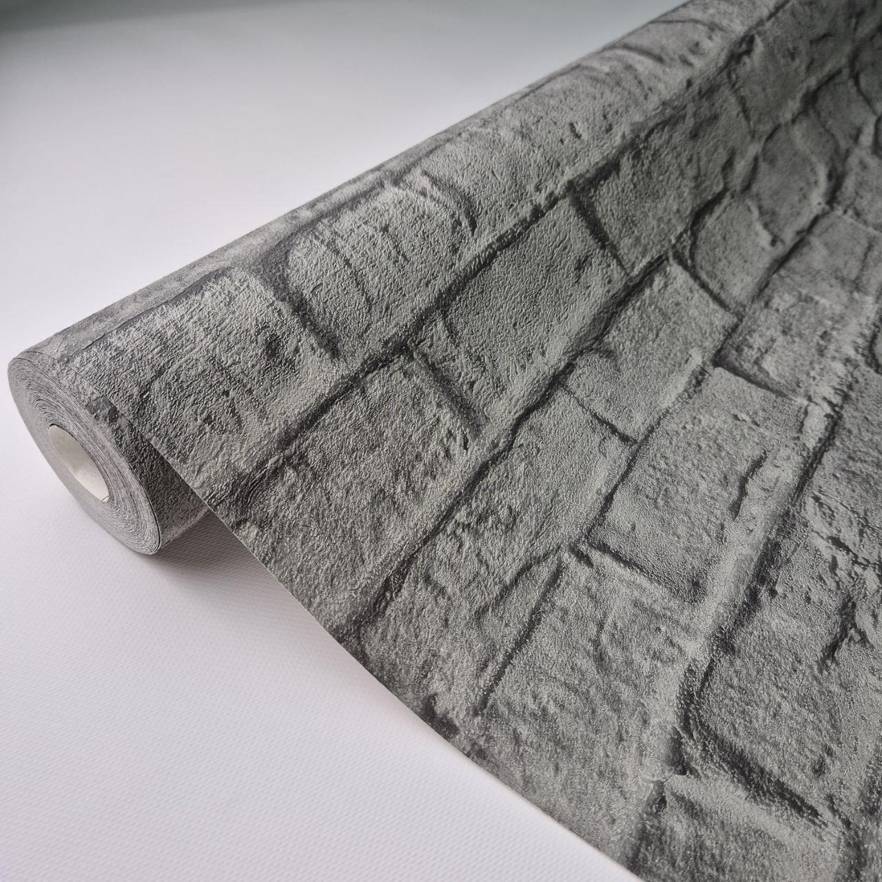 Шпалери вінілові Marburg 1034120 під цеглу для спальні/вітальні/кухні/коридору 1,06x10 м Темно-сірий (1034120) - фото 5 Шпалери вінілові Marburg 1034120 під цеглу для спальні/вітальні/кухні/коридору 1,06x10 м Темно-сірий (1034120) - фото 5