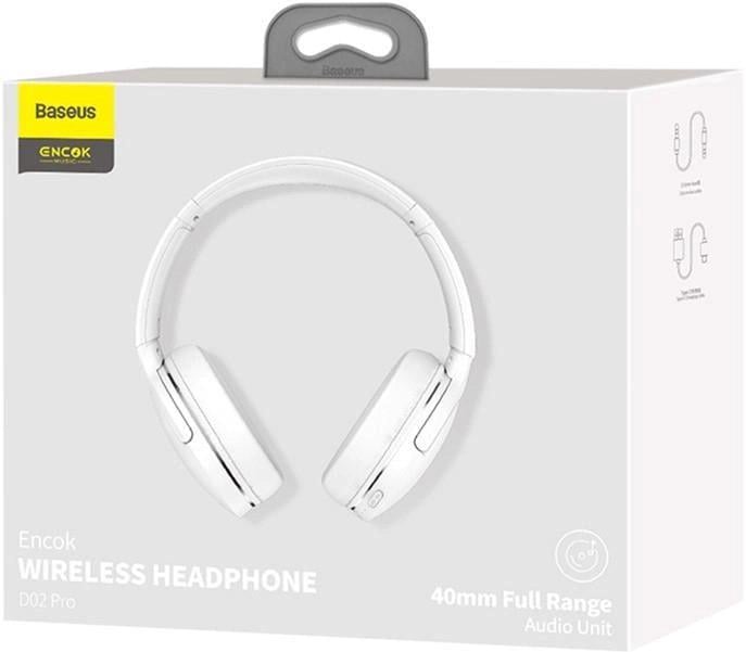 Навушники TWS Baseus Encok Wireless headphone D02 Pro White (NGTD010302) - фото 12