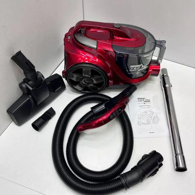 Пилосос Zepline ZP-6804 без мішка контейнерний 4 л 4000 Вт Червоний (ZP-6804) - фото 2
