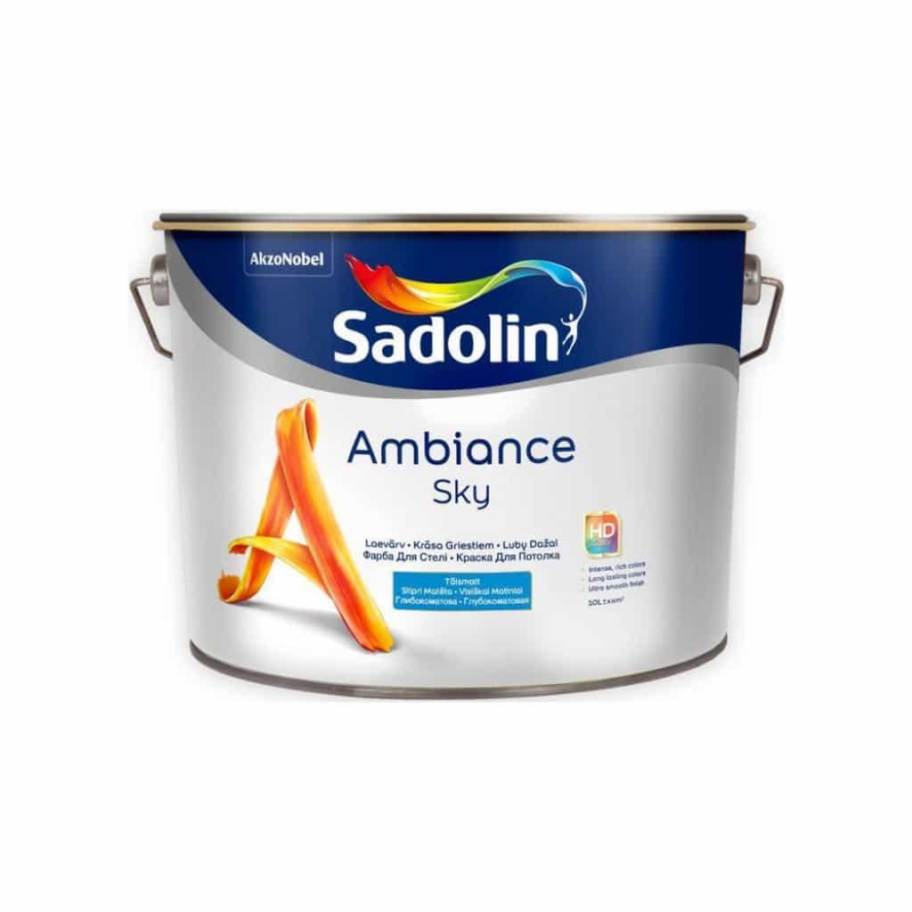 Краска для потолка Sadolin Ambiance Sky глубокоматовая 10 л (29-3156-3622)